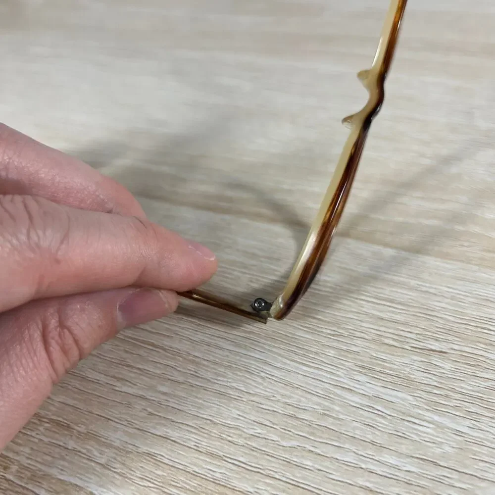 MiCrO shapes la Bella 45 Eyeglasses DAMAGED Brown Frames 45-17-135 Japan